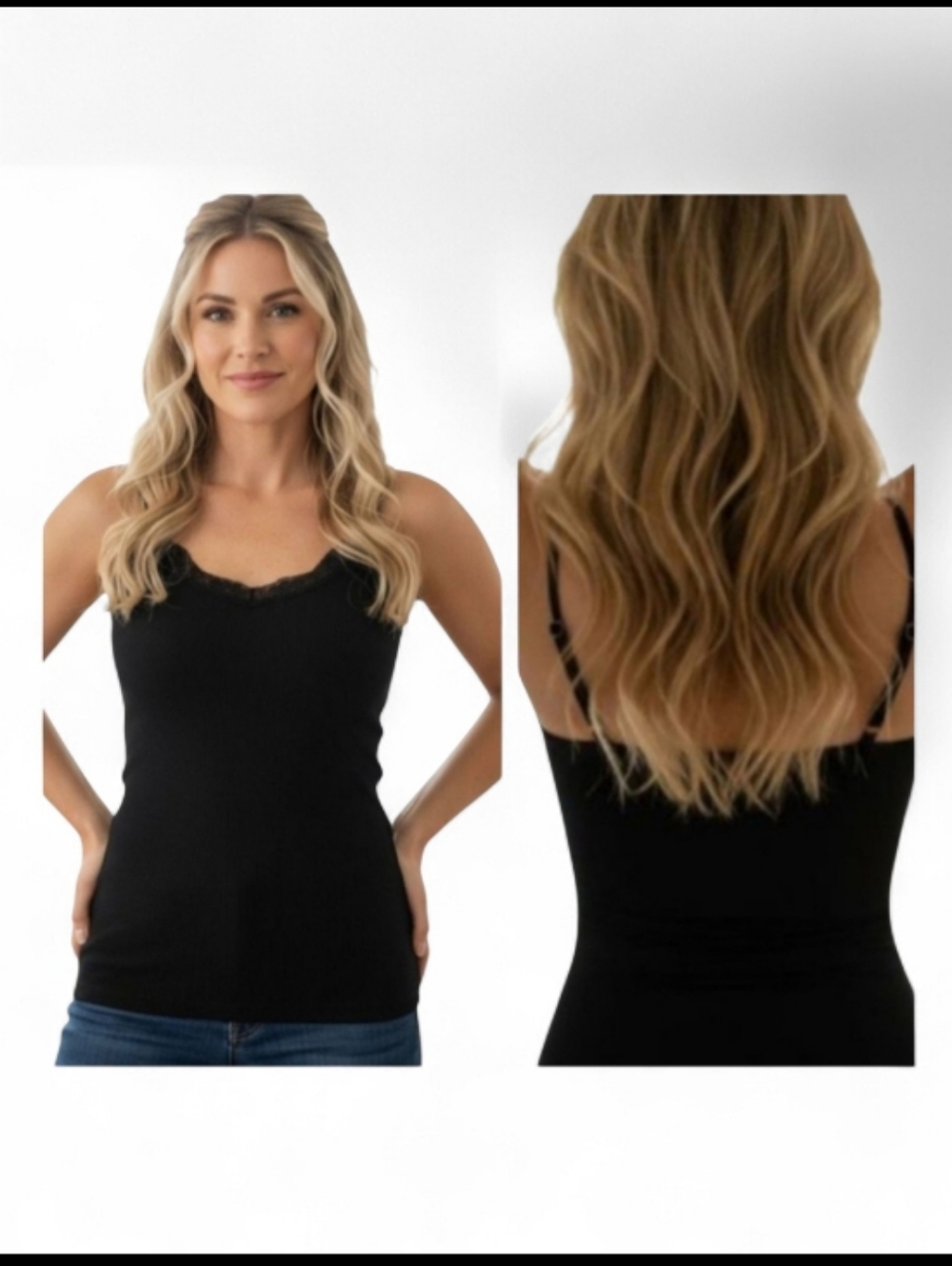 Misses Sexy Black XS Tank Top with Adjustable Straps